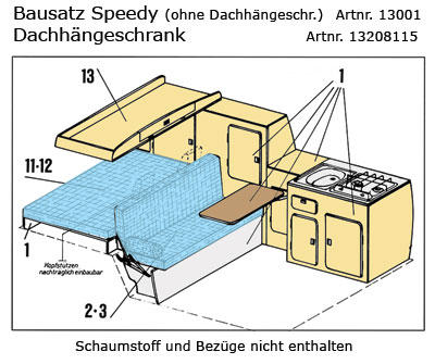 VW T2 Speedy Montaj Seti Granit - 2