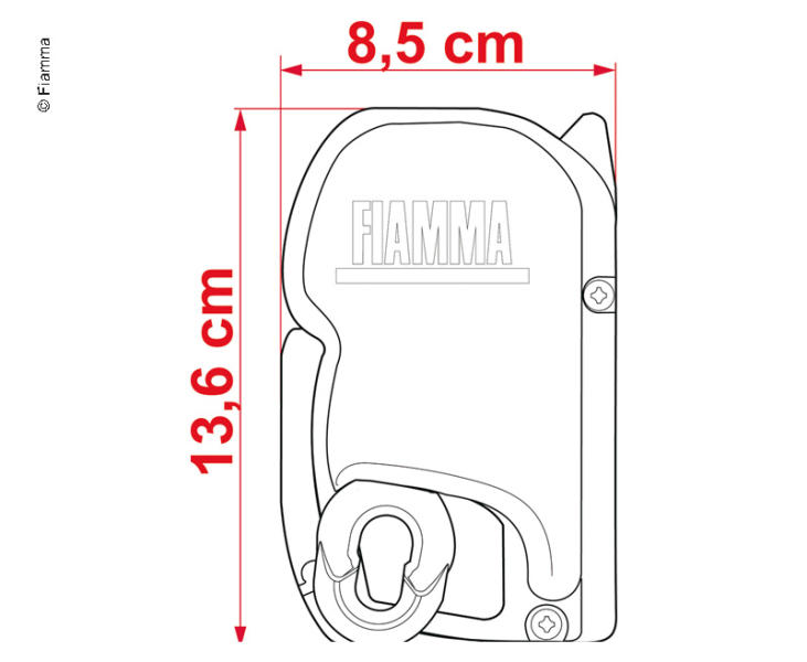 Fiamma F45S Tente Beyaz 4.5 m Royal Grey - 2