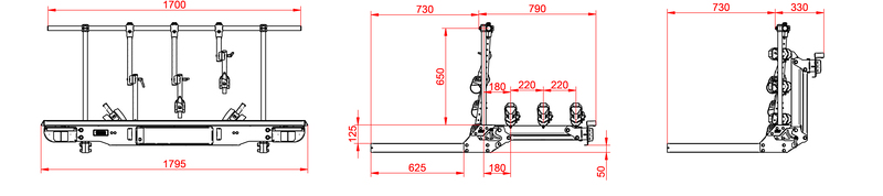 VELO 3 Bisikletli Arka Taşıyıcı - 3