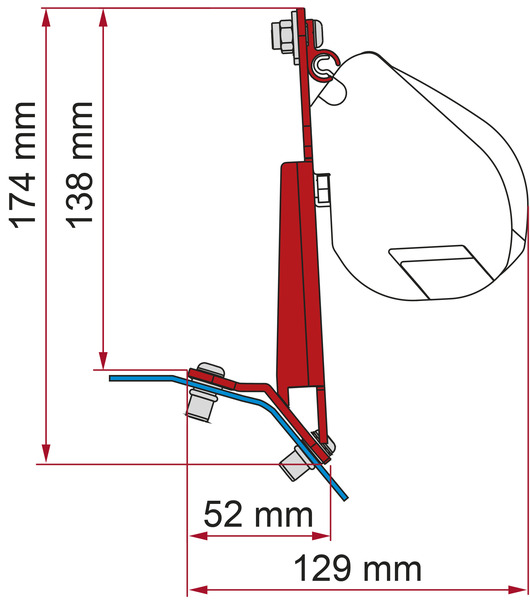 Fiamma Adaptör F35pro+F45 Sağ - 2