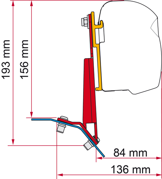 Fiamma Adaptör F35pro+F45 Sağ - 3