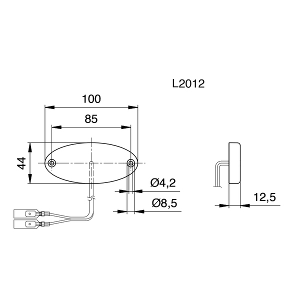 LED Sınır Lambası 12V 1W Arka - 2