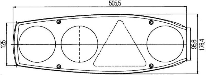 Caraluna II Arka Lamba Plakalı Krom Sol - 3