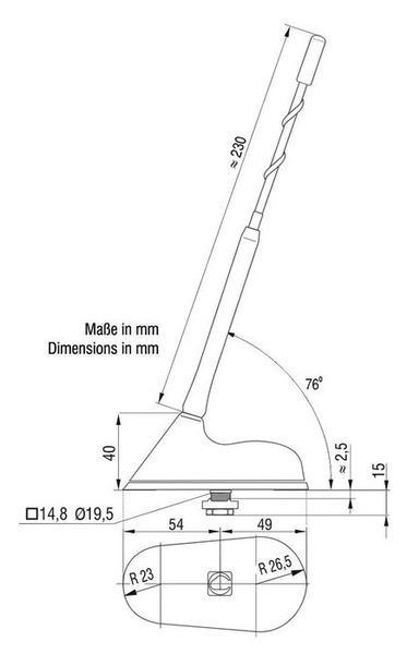 Panelvan Tavan Anteni Metal - 2
