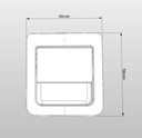 Kapı Kilidi 55x59 mm Krom Blister - 3