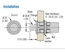 Askılık Push-Lock 33 mm - 2