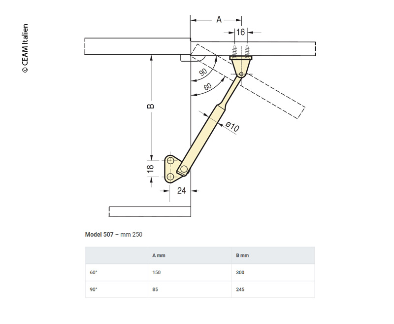 Kapak Kaldırıcı 25 cm Siyah - 2