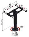 Sütunlu Asansörlü Masa 340 mm - 2