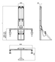 3 Nokta Emniyet Kemerli İskelet 800 mm - 3