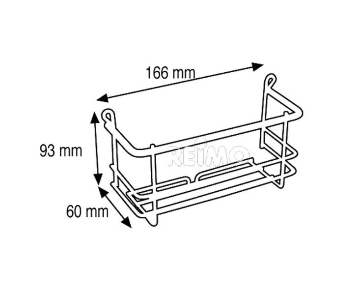 Krom Şampuanlık 168x60x93 mm - 2