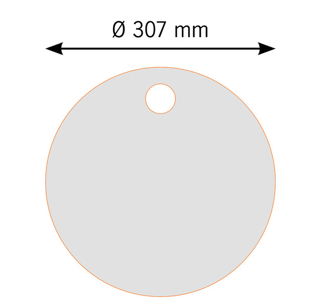 Kesme Tahtası Çap:307 x 10 mm - 2