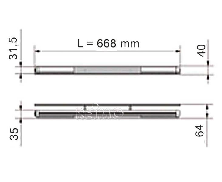 Tasarım Lamba Stilo LED 66,8cm - 3