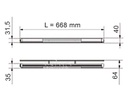 Tasarım Lamba Stilo LED 66,8cm - 3