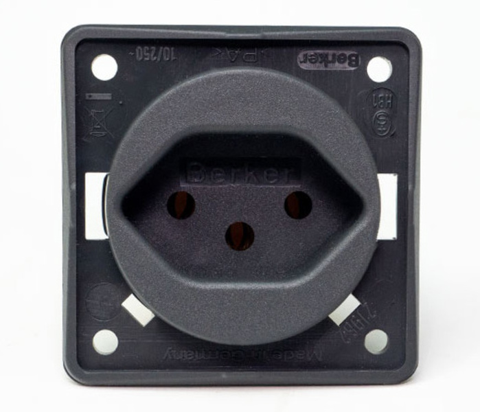 Antrasit 230V Ankastre Priz - 2