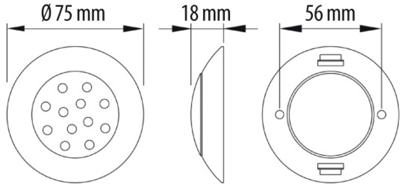Beyaz LED Spot 12V/24V - 2