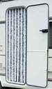 Peluş Kapı Perdesi 56x185 gri/beyaz - 2