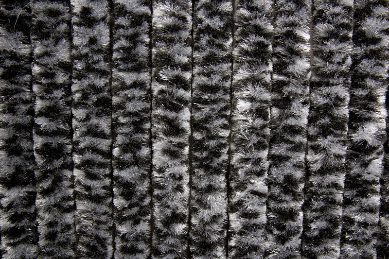 Peluş Kapı Perdesi 56x185 siyah - 2