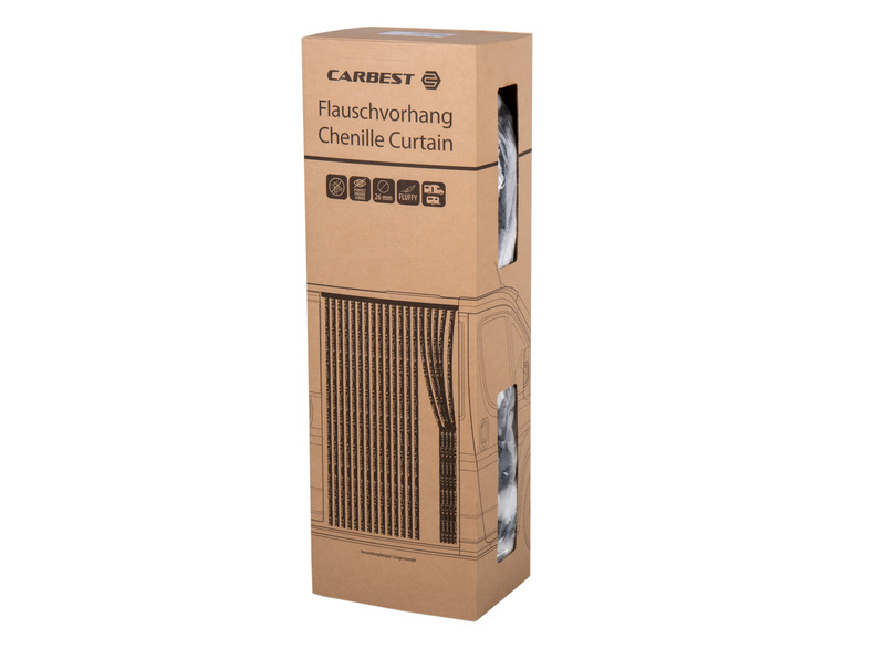 Peluş Kapı Perdesi 56x185 gri/beyaz - 3