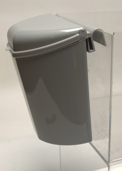Mülleimer 27x29x17cm grau - 2