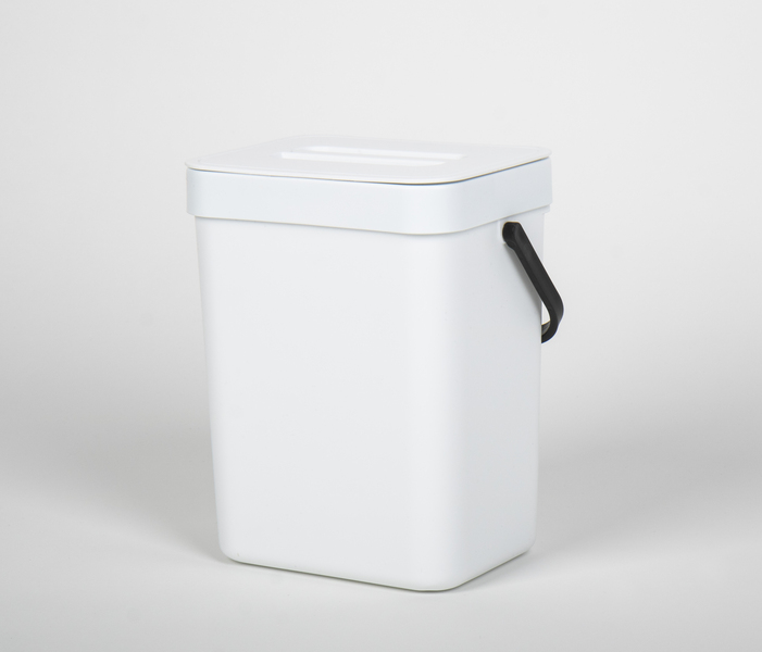 Mülleimer 3 Liter weiß - 3
