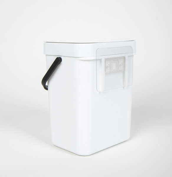Mülleimer 3 Liter weiß - 4