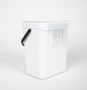 Mülleimer 3 Liter weiß - 4