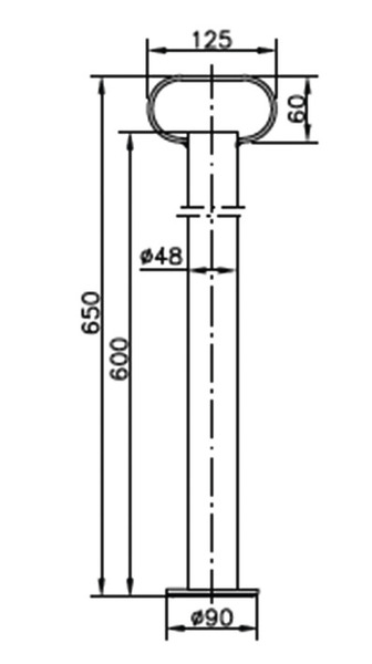 Stützrohr RSR 48-600mm RSR 48-600 mm Destek Borusu - 2
