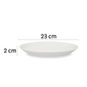 Mıknatıslı Tabak 2'li Set, beyaz - 5
