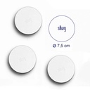 SILWY Nano Jel Ped, 4'lü Set, Ø7,5 - 3