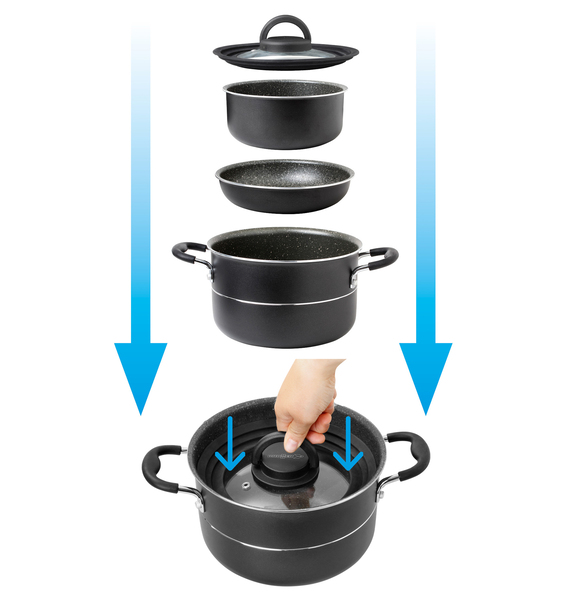 Tencere Seti PIRATE NG 7+1 Ø20 cm - 3
