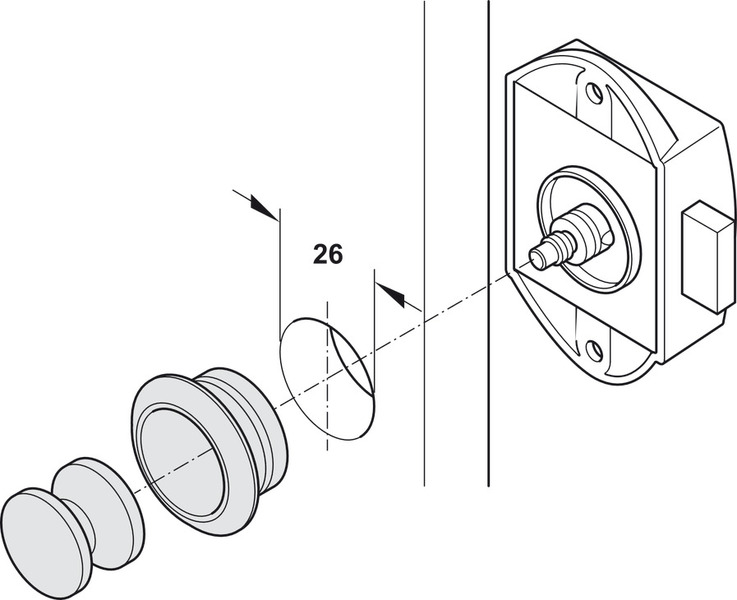 Basmalı Tip A Kilit 25mm - 4