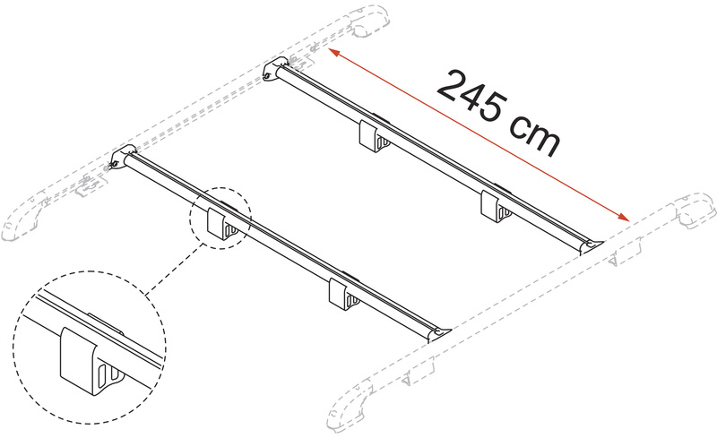 Sabitleme Barı Rayı 240 cm 2 adet