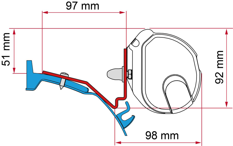 Fiamma Custom Capl. Adaptörü