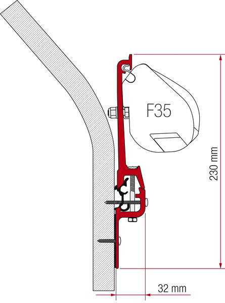 Fiamma F35 Eriba Tour Adaptörü