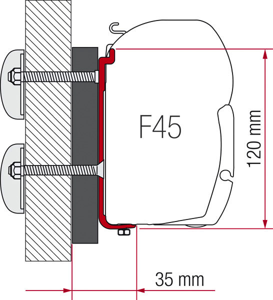 Fiamma Dethleffs / Globe. F45 Adaptör Kiti