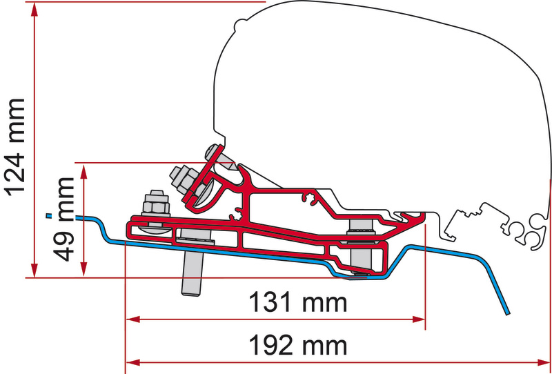 Fiamma Ford Transit H3 Adaptörü