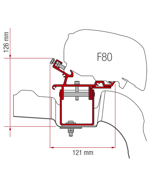 Crafter 17 L3/H3 F65 Tente Adaptörü