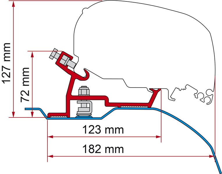 Ducato 07 Yeni Tip 3 Parçalı F65 Adaptörü