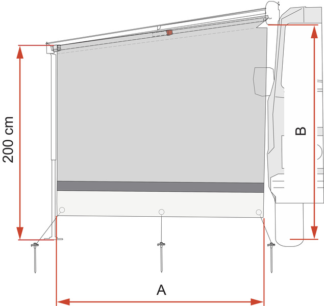Sun View Yan Panel 230 cm
