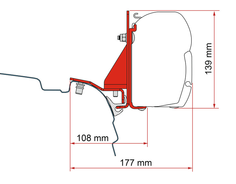 Adapter f.VWT5/T6 F45 Adaptör