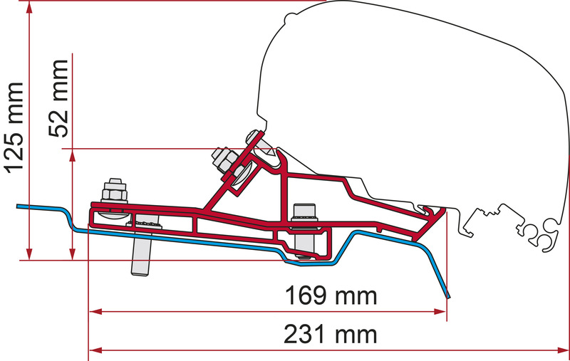 Fiamma Adaptör Ford Transit Van H2L2