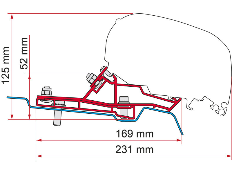 Fiamma Adaptör Ford Transit Van H2L3
