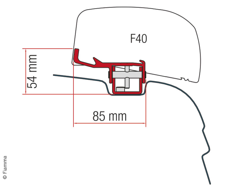 F40van VWT5/T6 UK için Adaptör