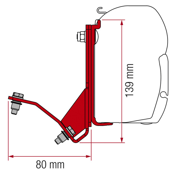 Fiamma Adaptör F45 Ducato, HymerCamp