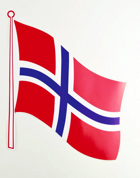 Norveç Bayrağı Etiketi