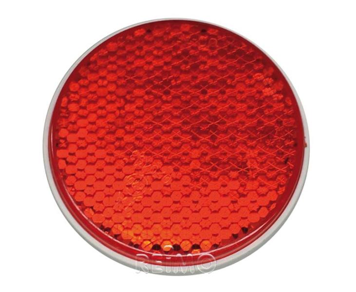 Yuvarlak Kırmızı Reflektör 75 mm