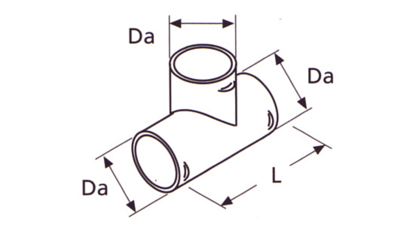 60 mm Boru İçin T Parçası