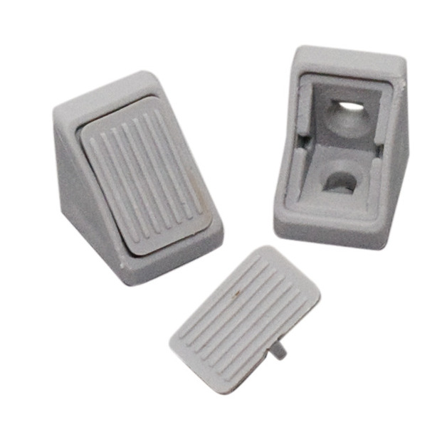 Mobilya bağlantısı mini açık gri 10'lu paket blister