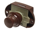 P-Lock Tekli Basma Butonu Kahverengi Blister