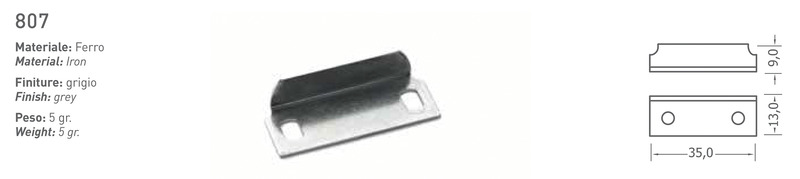 Kilit karşılığı 35x13x9mm